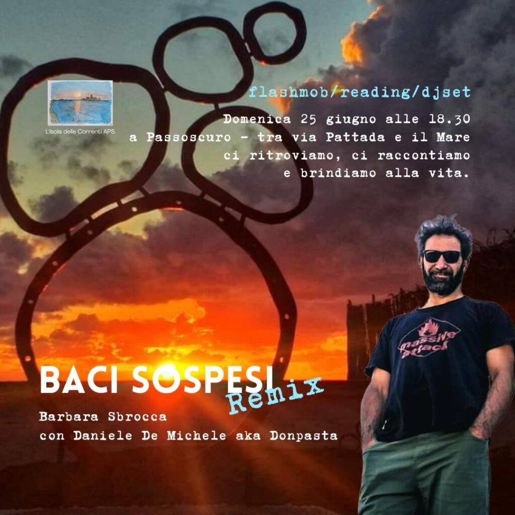 Poster for the Baci Sospesi Remix event in Passoscuro.