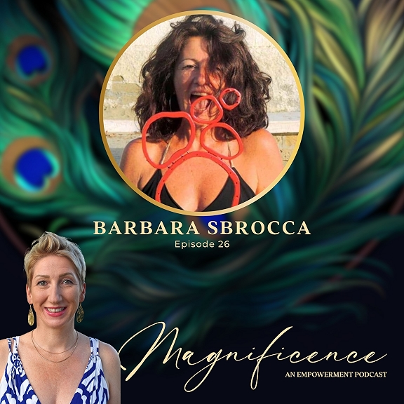 Magnificence podcast cover for Patricia Lindner’s interview with Barbara Sbrocca